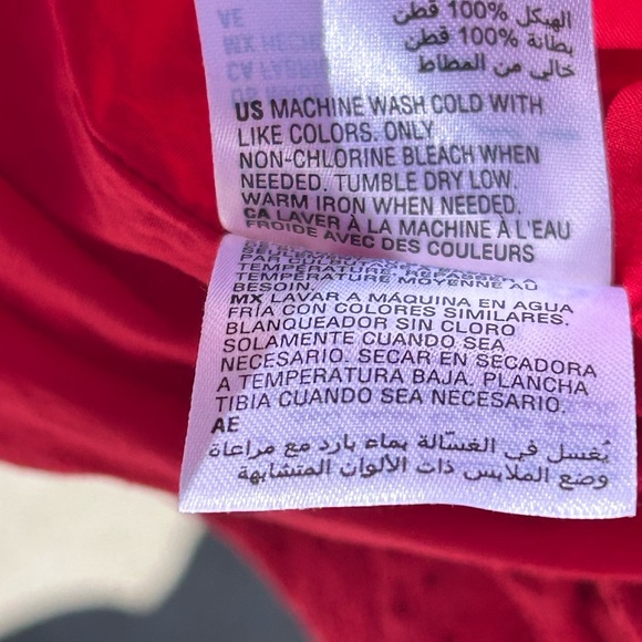 Charter Club Tie Sleeve 100% Cotton Eyelet Tiered Midi Sundress Lined Women PS - Picture 12 of 12